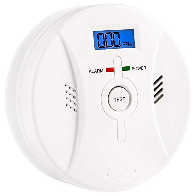 Carbon Monoxide Detector, Battery Operated CO Detector with Digital Display Loud 85dB CO Gas Alarm Security Monitor, Carbon Monoxide Alarm for Home and Traveling