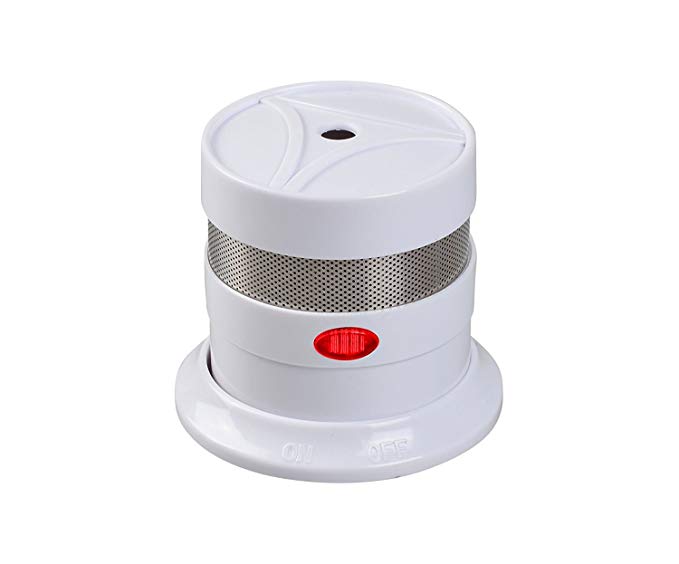 10 Year Battery Operated Mini Smoke Detector & Fire Alarm with Photoelectric Sensor, Travel Portable Lithium Micro Compact Smoke Alarms