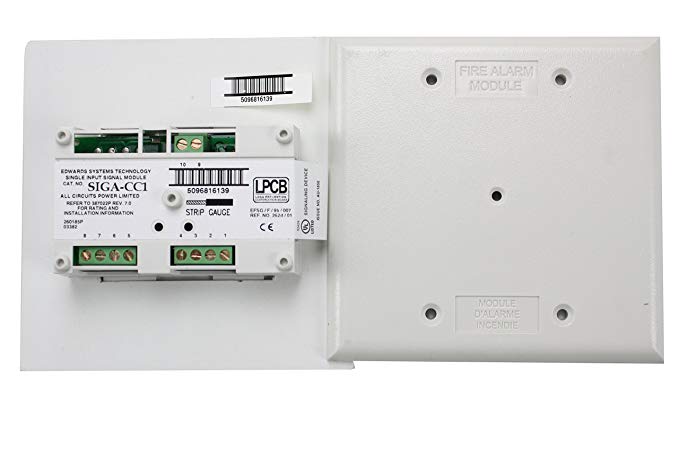 Est Edwards Siga-Cc1 Fire Alarm Intelligent Analog Addressable Single Input Signal Module